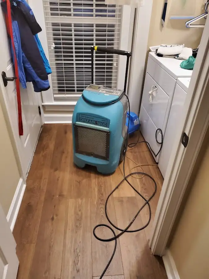 Commercial dehumidifier deployed for Flood Damage Cleanup in Aurora